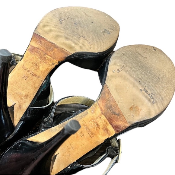 Jimmy Choo Mary Jane Peek Toe Heels - Size 39 - Picture 7 of 9